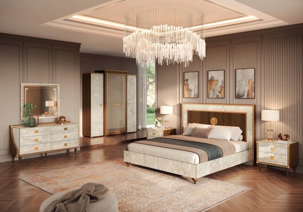 Luxury Italian Bedroom set sold by French Furniture Orlando